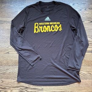 Adidas Western Michigan Broncos Brown Long Sleeve Tee
